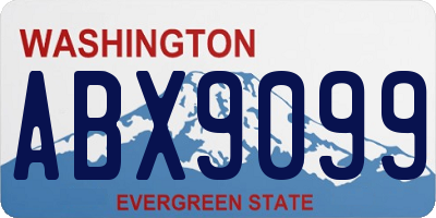 WA license plate ABX9099