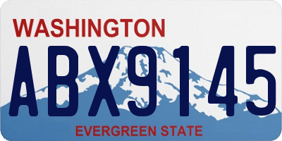 WA license plate ABX9145