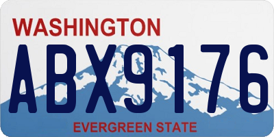 WA license plate ABX9176