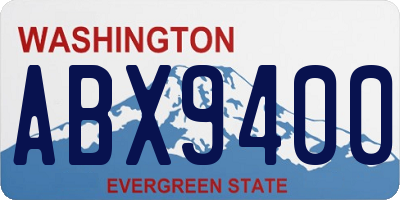 WA license plate ABX9400