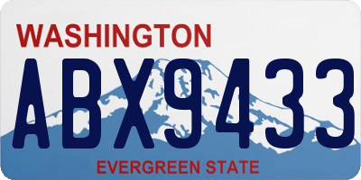 WA license plate ABX9433