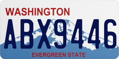 WA license plate ABX9446