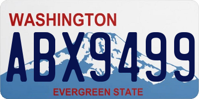 WA license plate ABX9499
