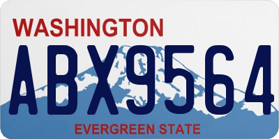 WA license plate ABX9564