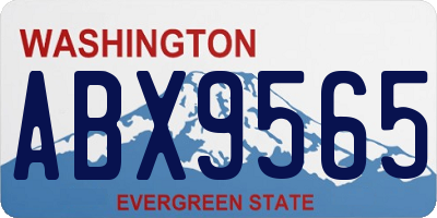 WA license plate ABX9565