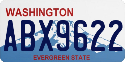 WA license plate ABX9622