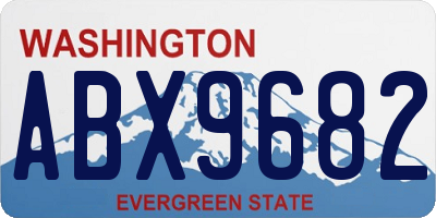 WA license plate ABX9682