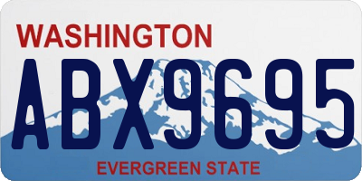 WA license plate ABX9695