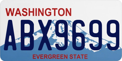 WA license plate ABX9699