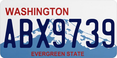 WA license plate ABX9739