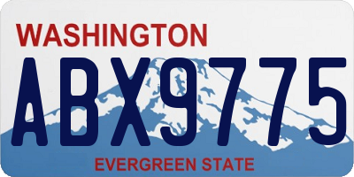 WA license plate ABX9775