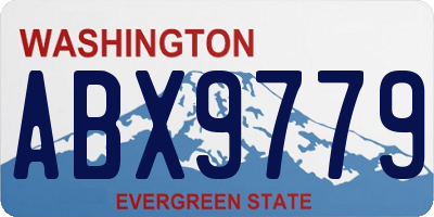 WA license plate ABX9779