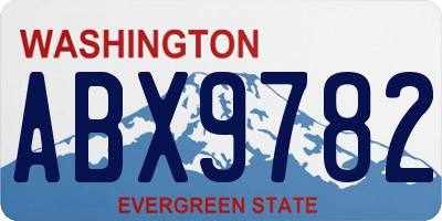 WA license plate ABX9782