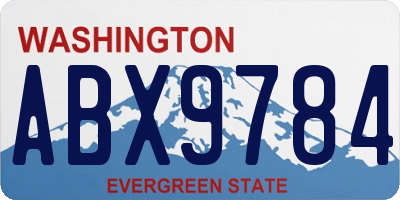 WA license plate ABX9784