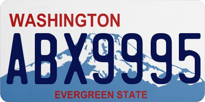 WA license plate ABX9995
