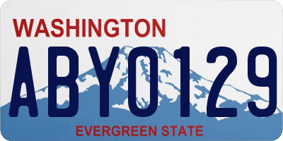 WA license plate ABY0129