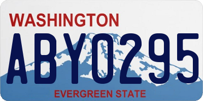 WA license plate ABY0295