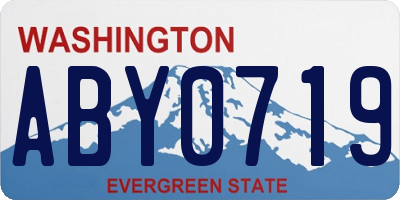 WA license plate ABY0719