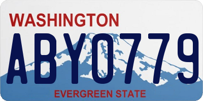 WA license plate ABY0779