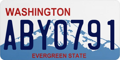 WA license plate ABY0791