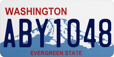 WA license plate ABY1048