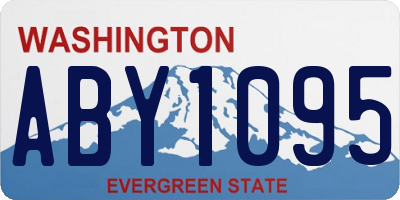 WA license plate ABY1095