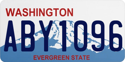 WA license plate ABY1096