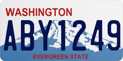 WA license plate ABY1249