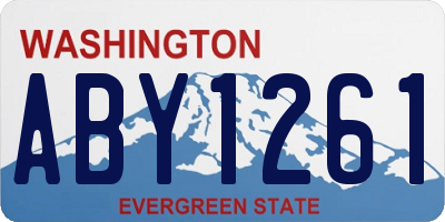WA license plate ABY1261