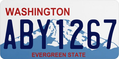 WA license plate ABY1267