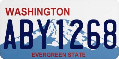 WA license plate ABY1268