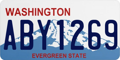 WA license plate ABY1269