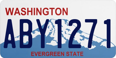 WA license plate ABY1271