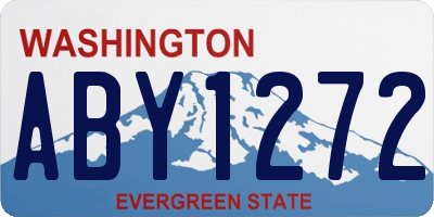 WA license plate ABY1272