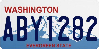 WA license plate ABY1282