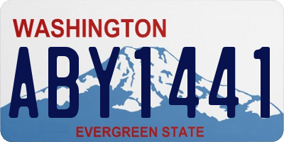 WA license plate ABY1441