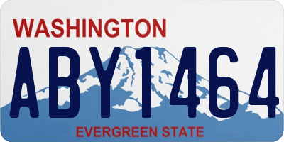 WA license plate ABY1464