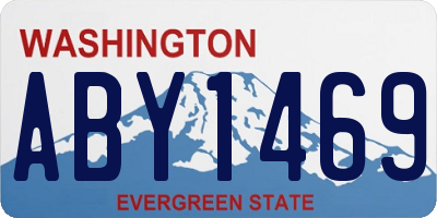 WA license plate ABY1469