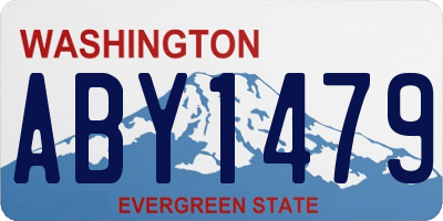 WA license plate ABY1479