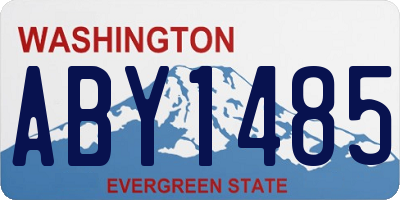 WA license plate ABY1485