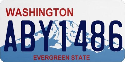 WA license plate ABY1486