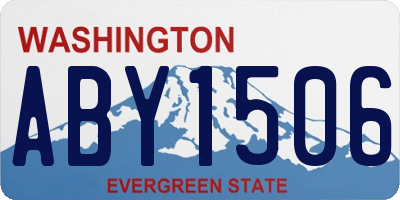 WA license plate ABY1506