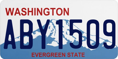WA license plate ABY1509