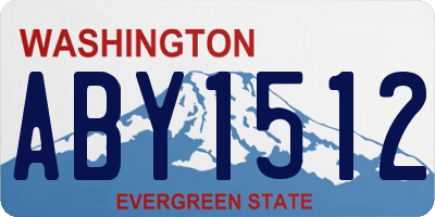 WA license plate ABY1512