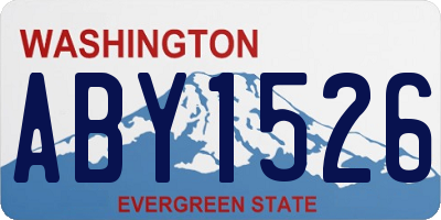 WA license plate ABY1526