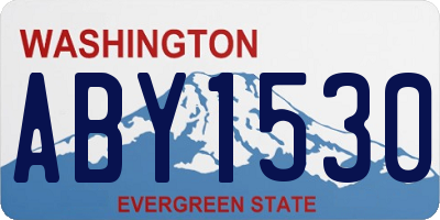 WA license plate ABY1530