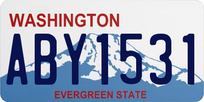 WA license plate ABY1531