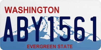 WA license plate ABY1561