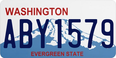 WA license plate ABY1579