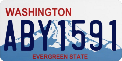 WA license plate ABY1591